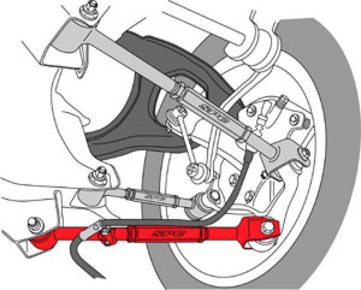 SPC Performance 08-10 Honda Accord/09-10 Acura TSX/TL Rear Adjustable Lateral Arm - Bull Strap