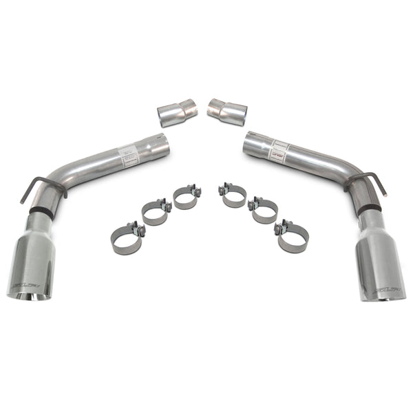 SLP 2010-2015 Chevrolet Camaro 6.2L LoudMouth Axle-Back Exhaust w/ 4in Tips - Bull Strap