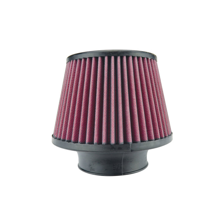 Injen High Performance Air Filter - 3.50 Black Filter 6 Base / 5 Tall / 5 Top - Bull Strap