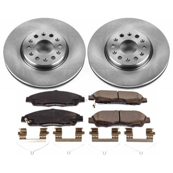 Power Stop 17-18 GMC Acadia Front Autospecialty Brake Kit - Bull Strap