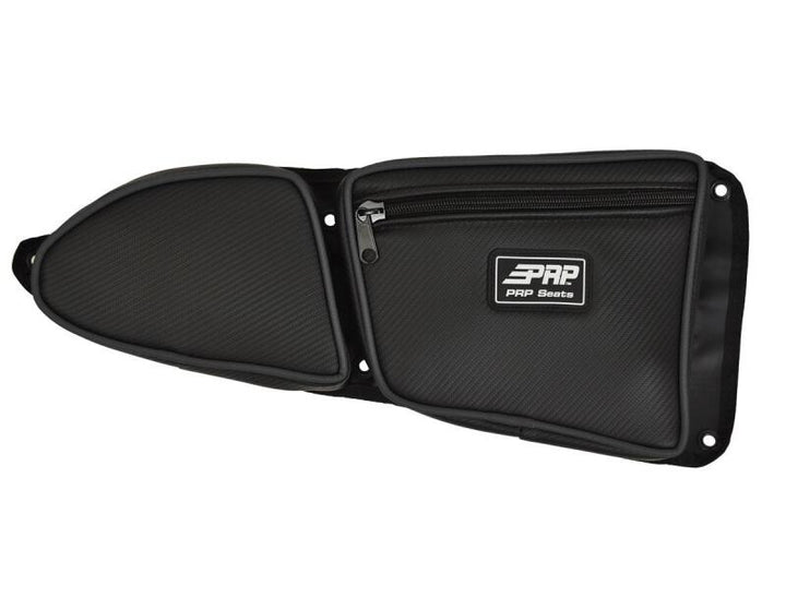 PRP Polaris RZR Front Door Bag with Knee Pad (Passenger Side)- Black - Bull Strap
