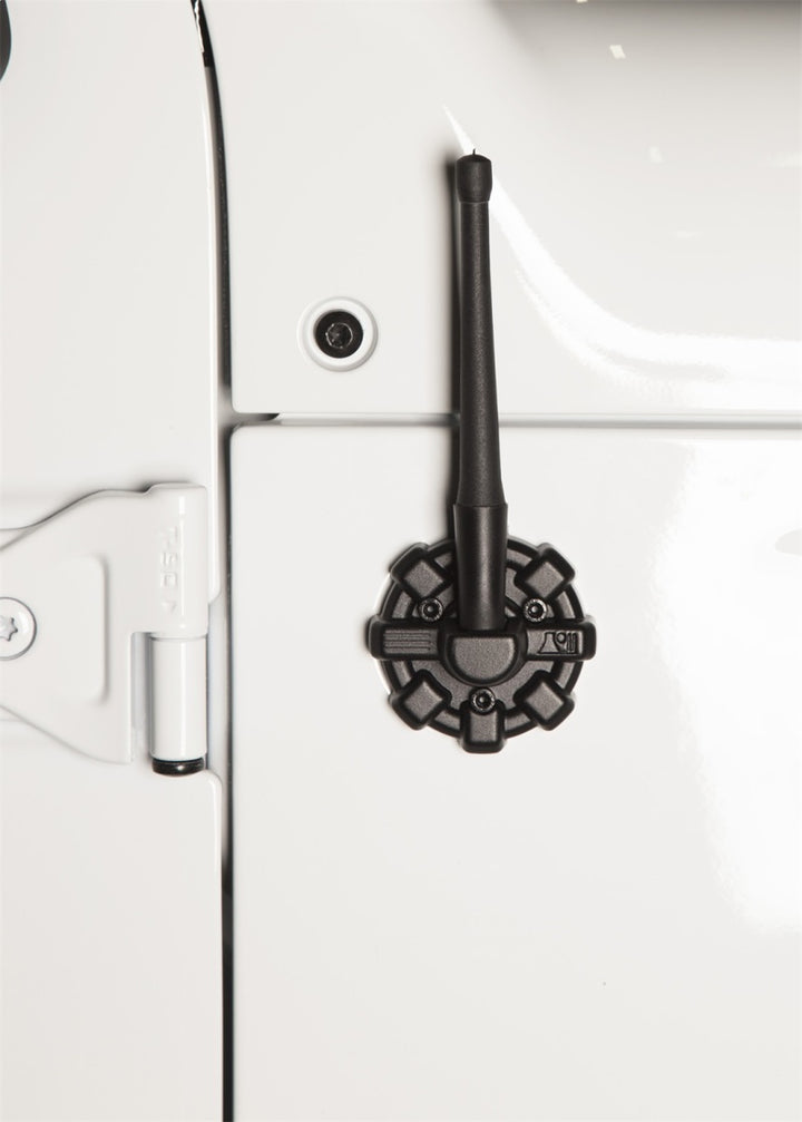 Rugged Ridge Elite Antenna Base Black 07-20 Jeep JK/JL/JT - Bull Strap