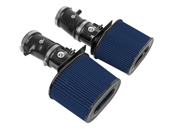 aFe 15-21 Lamborghini Huracan V10-5.2L Track Series Intake System w/ Pro 5R Filter - Bull Strap