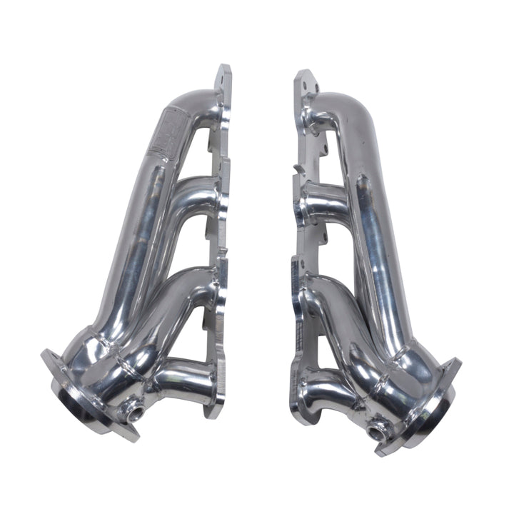 BBK 09-20 Dodge Challenger Hemi 5.7L Shorty Tuned Length Exhaust Headers - 1-3/4in Silver Ceramic - Bull Strap