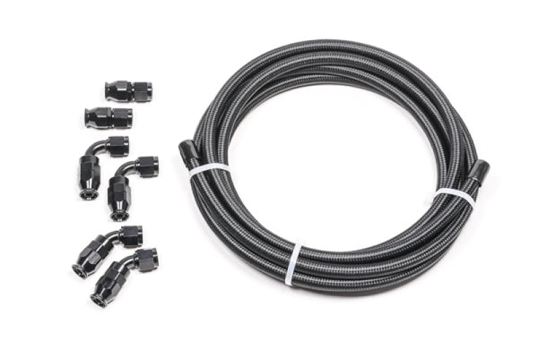 Radium Engineering 6AN Universal PTFE Hose Kit - Black Carbon - Bull Strap
