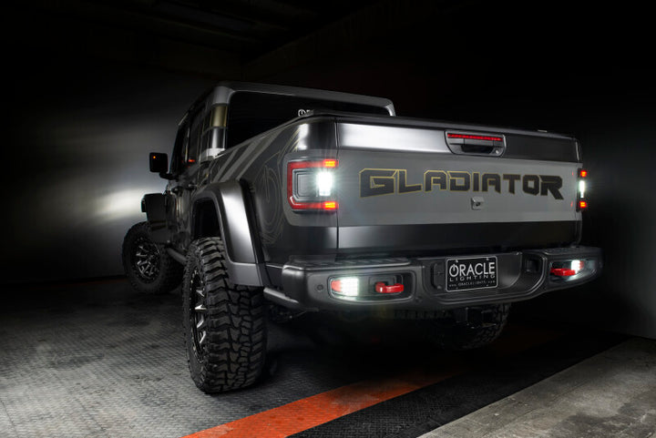 Oracle Rear Bumper LED Reverse Lights for Jeep Gladiator JT - 6000K - Bull Strap