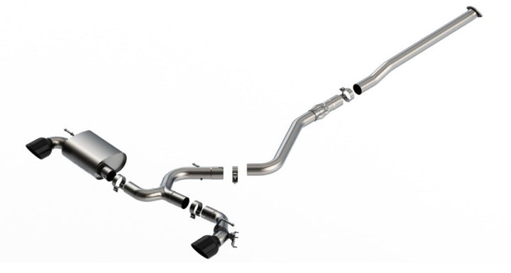 Borla 22-23 Hyundai Kona N 2.0L 4 CYL. Turbo AT/MT ATAK Catback Exhaust Black Chrome - Bull Strap