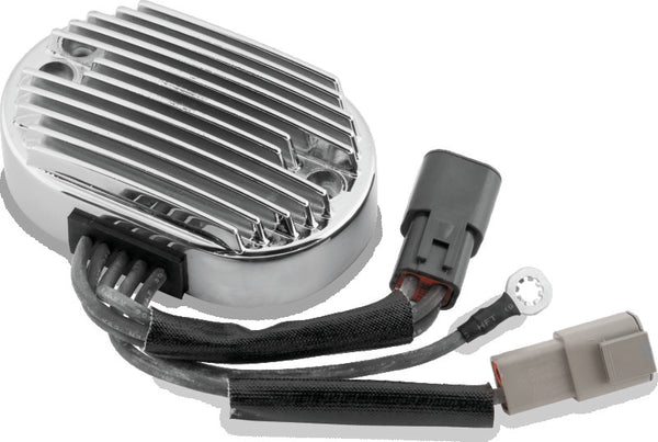 Twin Power 2007 FXST FLST Voltage Regulator Chrome Replaces H-D 74540-07 40 Amp - Bull Strap
