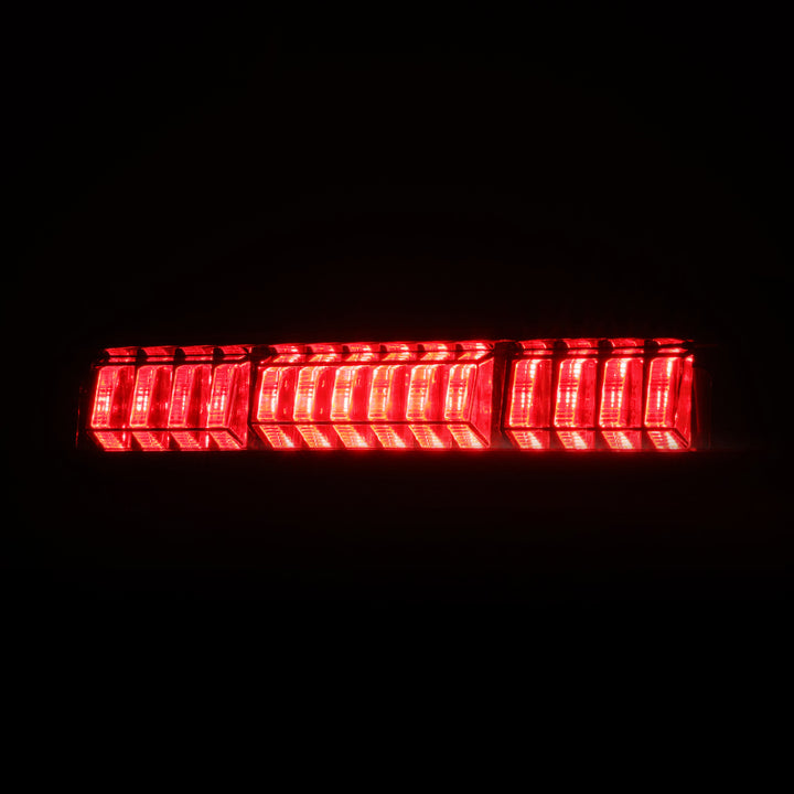 AlphaRex 16-23 Toyota Tacoma LUXX-Series LED 3rd Brake Light Black Smoke - Bull Strap
