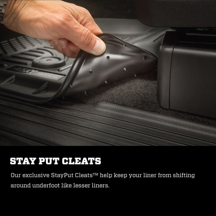 Husky Liners 13-16 Ford Fusion WeatherBeater Combo Black Floor Liners - Bull Strap