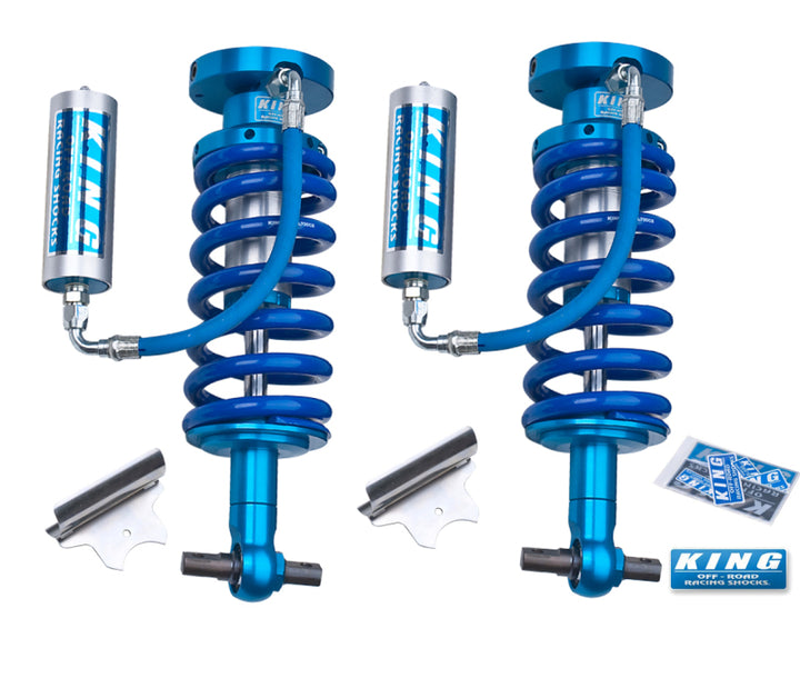 King Shocks 07-18 Chevrolet Avalanche 1500 Front 2.5 Dia Remote Reservoir Coilover (Pair) - Bull Strap