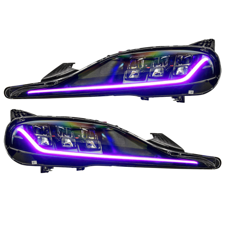 Oracle 20-21 Toyota Supra GR RGB+A Headlight DRL  Kit - ColorSHIFT w/ Simple Controller - Bull Strap