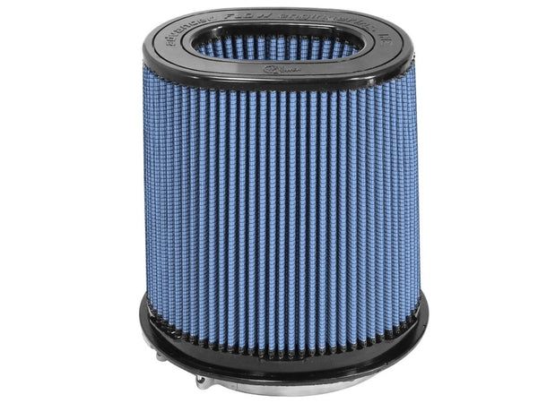 aFe MagnumFLOW Air Filter Pro 5 R 6.75inX4.75in F x 8.25inX6.25in B (INV) x 7.25X5in T (INV) x 9in - Bull Strap