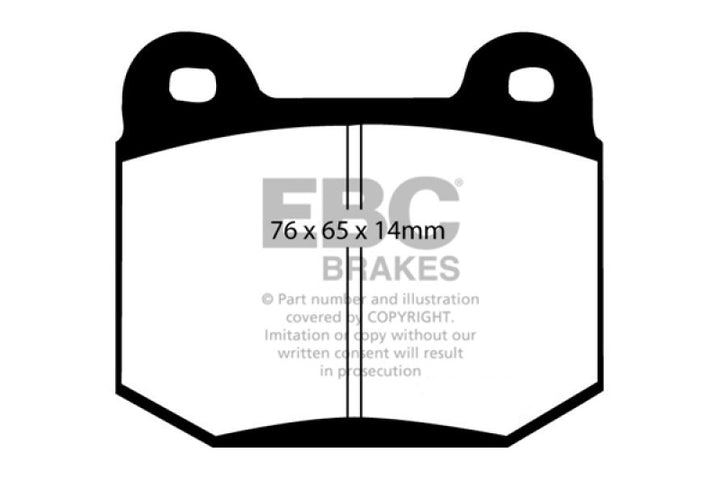 EBC 99-03 Mitsubishi Lancer Evolution 2.0 Turbo Redstuff Rear Brake Pads - Bull Strap
