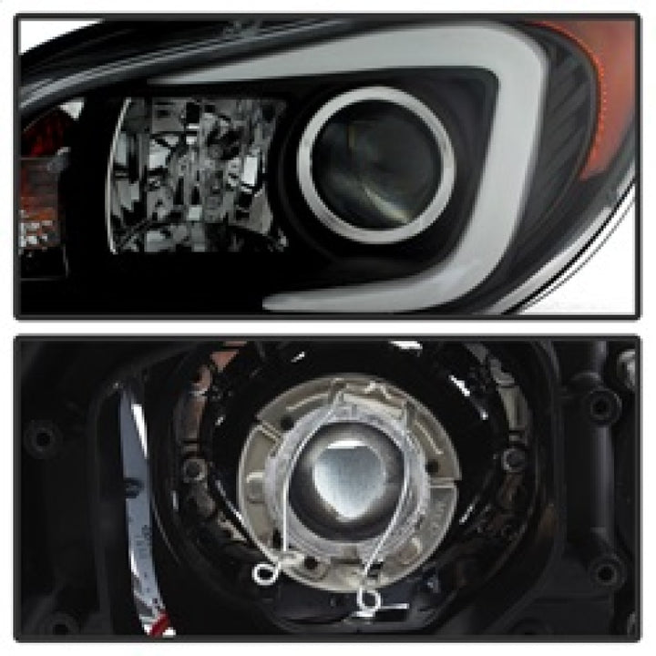 Spyder Subaru WRX 06-07 Projector Headlights - HID Model Only - Black PRO-YD-SWRX06-HID-LBDRL-BK - Bull Strap