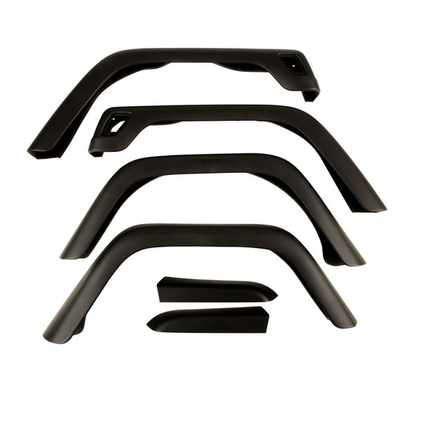 Omix 7-Inch Fender Flare Kit- 97-06 Jeep Wrangler - Bull Strap