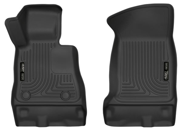 Husky Liners 2016+ Chevrolet Camaro X-Act Contour Black Front Floor Liners - Bull Strap