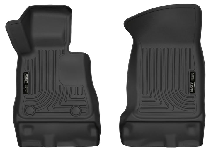 Husky Liners 2016+ Chevrolet Camaro X-Act Contour Black Front Floor Liners - Bull Strap