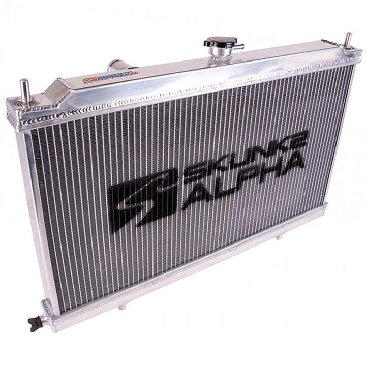 Skunk2 Alpha Series 88-91 Honda CRX/Civic Radiator (Full Size) (Dual Core) (Manual Trans.) - Bull Strap