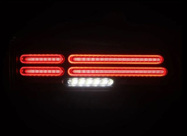 AlphaRex 23-25 Nissan Z Nova-Series Twin-Loop Style Prismatic LED Tail Lights - Alpha Black - Bull Strap