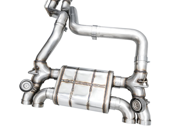 AWE 21+ Wrangler 392 Switchpath Cat-Back Exhaust- Quad BashGuards - Bull Strap