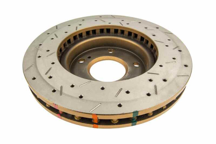 DBA 7/90-96 Turbo/6/89-96 Non-Turbo 300ZX Front Drilled & Slotted 4000 Series Rotor - Bull Strap