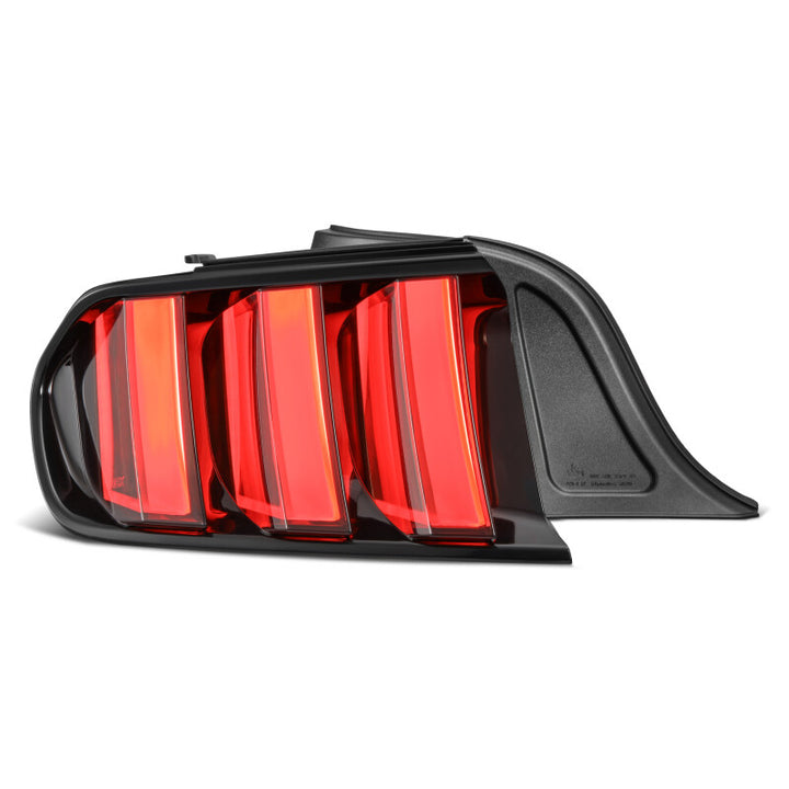 AlphaRex 15-23 Ford Mustang NOVA-Series Prismatic LED Tail Lights Alpha-Black - Bull Strap