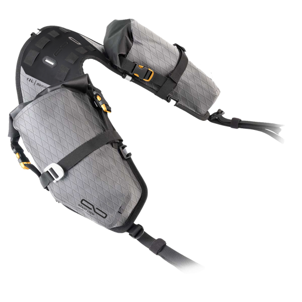 Giant Loop MoJavi Saddlebag 12L - Gray - Bull Strap