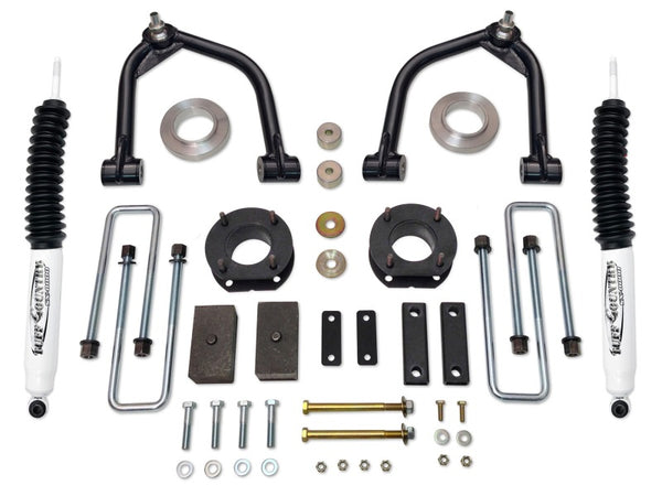 Tuff Country 07-22 Toyota Tundra 4x4 & 2wd 4in Uni-Ball Lift Kit (Excludes TRD Pro SX6000 Shocks) - Bull Strap