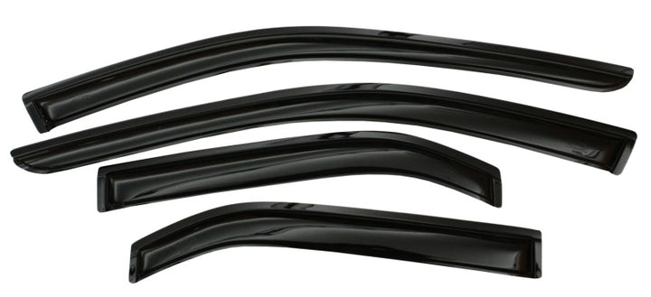 AVS 13-17 Nissan Sentra Ventvisor Outside Mount Window Deflectors 4pc - Smoke - Bull Strap