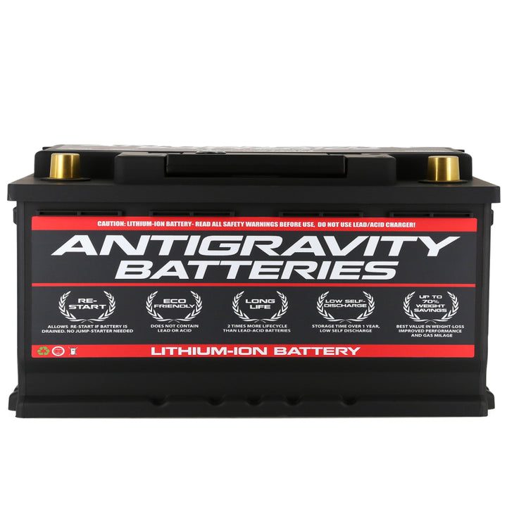 Antigravity H8/Group 49 Lithium Car Battery w/Re-Start - Bull Strap