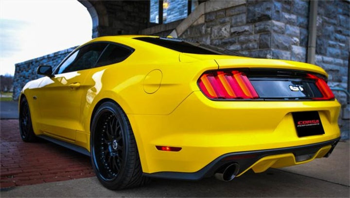 Corsa 2015-2024 Ford Mustang GT 5.0 3in Double X Pipe Will Fit Factory Exhaust - Bull Strap