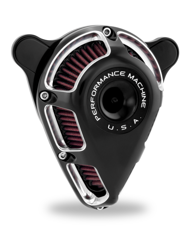 Performance Machine 23-Up CVO, 2024 Touring Jet Air Cleaner - Contrast Cut - Bull Strap