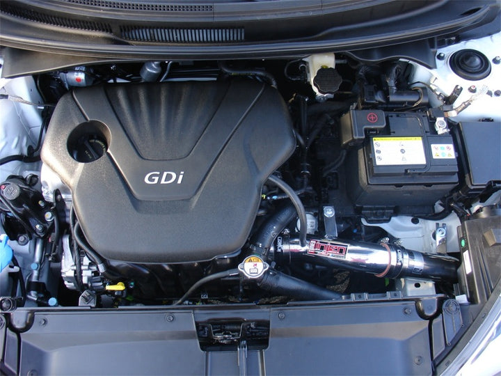 Injen 12 Hyundai Veloster 1.6L 4cyl Polished Cold Air Intake - Bull Strap