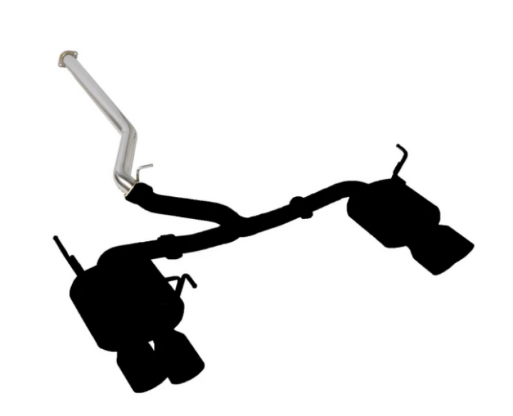 Remark 22+ Subaru WRX (VB) Sports Touring Spec - 4in. SS Quad Tips (Non-Resonated) - Bull Strap