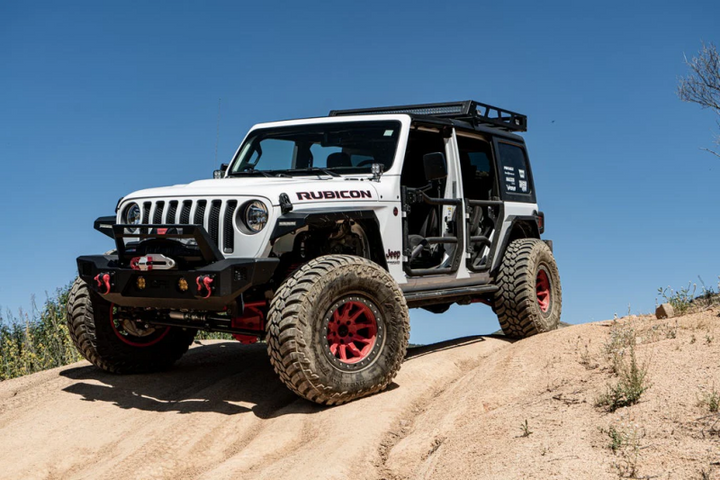 Body Armor 4x4 2018+ Jeep Wrangler JL Gladiator JT Tube Doors Front Pair - Bull Strap