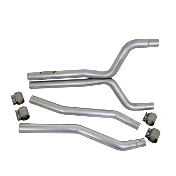 BBK 10-15 Camaro LS3 High Flow After Cat X Pipe - 2-3/4 - Bull Strap