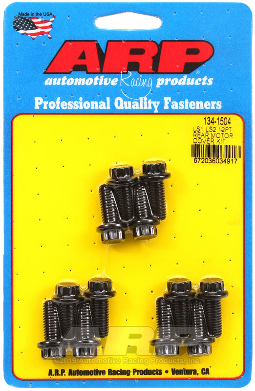 ARP LS1/LS2 12 Pt Rear Motor Cover Bolt Kit - Bull Strap