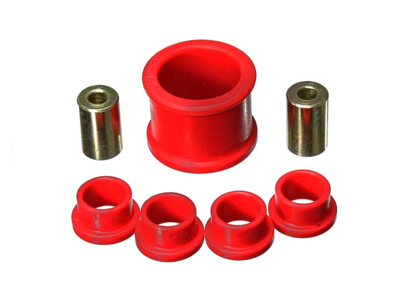 Energy Suspension 06-11 Honda Civic Si Red Power Steering Rack Bushing Set - Bull Strap