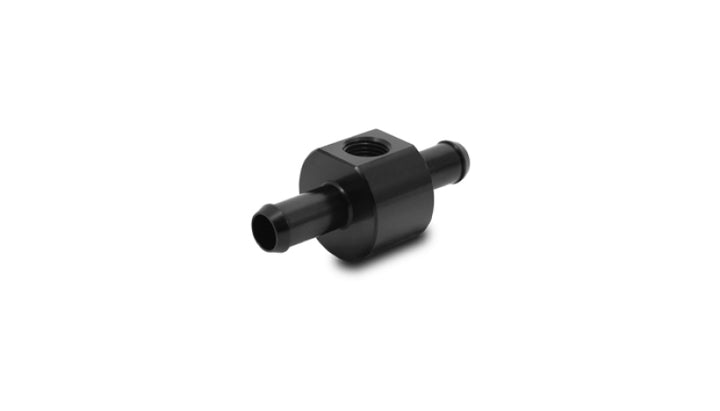 Vibrant Inline Barbed Union for 3/8in ID Hose with 1/8in NPT Port - Bull Strap