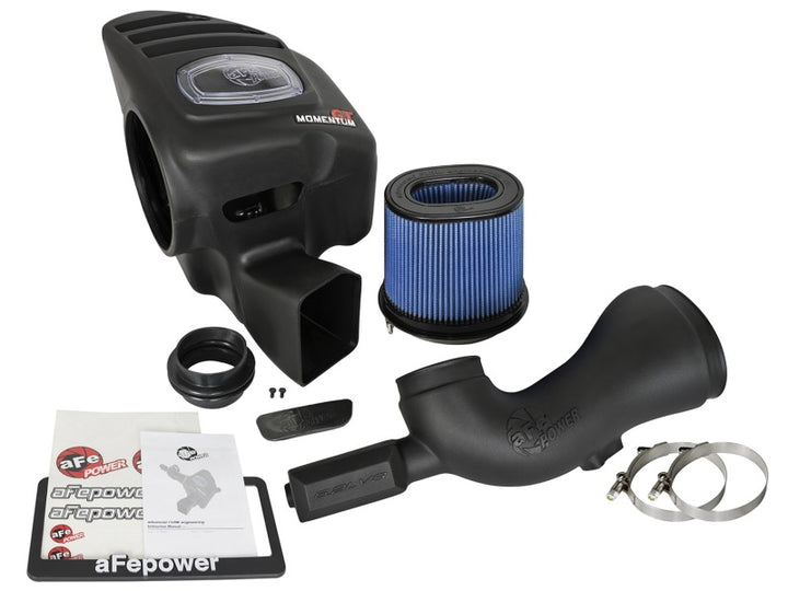 aFe Momentum GT Pro 5R Cold Air Intake System 13-15 Chevrolet Camaro SS V8-6.2L - Bull Strap