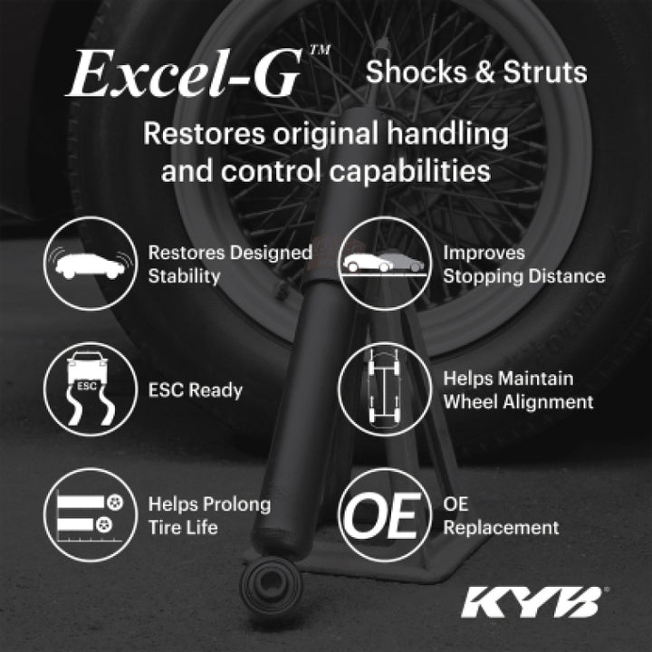 KYB 18-23 Honda Accord (Exc. Sport/Touring) / 2017+ CR-V FWD Excel-G Shock - Rear - Bull Strap