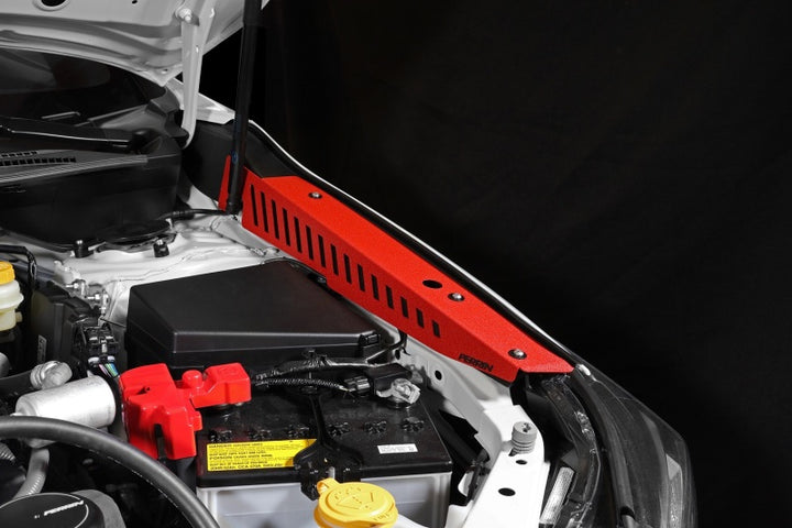 PERRIN 22-25 Subaru WRX Fender Shroud Set - Red - Bull Strap