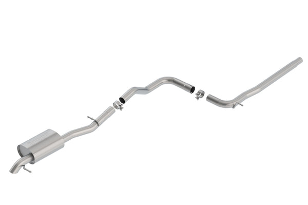 Borla 2019 Volkswagen Jetta 1.4L 2.5in Pipe Dia 2.5in Tip Turn Down Pipe S Type Catback Exhaust - Bull Strap