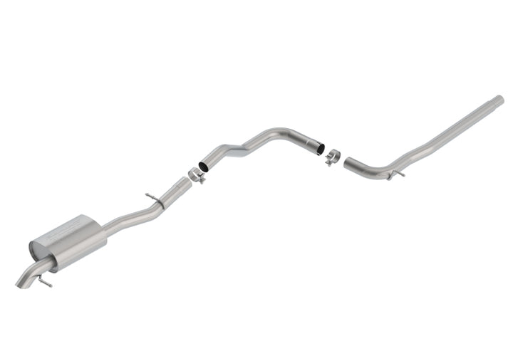 Borla 2019 Volkswagen Jetta 1.4L 2.5in Pipe Dia 2.5in Tip Turn Down Pipe S Type Catback Exhaust - Bull Strap