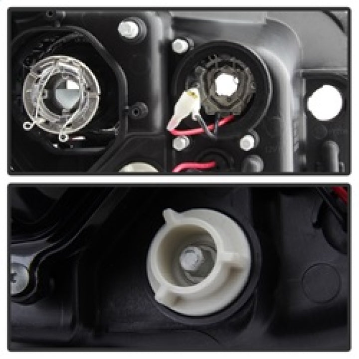 Spyder Subaru WRX 08-09 Projector Headlights - Halogen Model Only - Black PRO-YD-SWRX08-LBDRL-BK - Bull Strap
