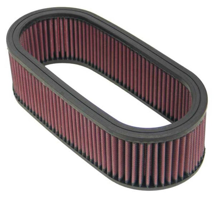K&N Universal Oval Air Filter 12in Length x 5-1/4in Width x 3-1/4in Height - Bull Strap