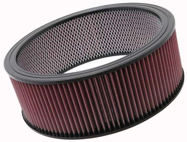 K&N Replacement Drop In Air Filter - 14in OD / 12in ID / 5in H w/Inner Wire - Bull Strap
