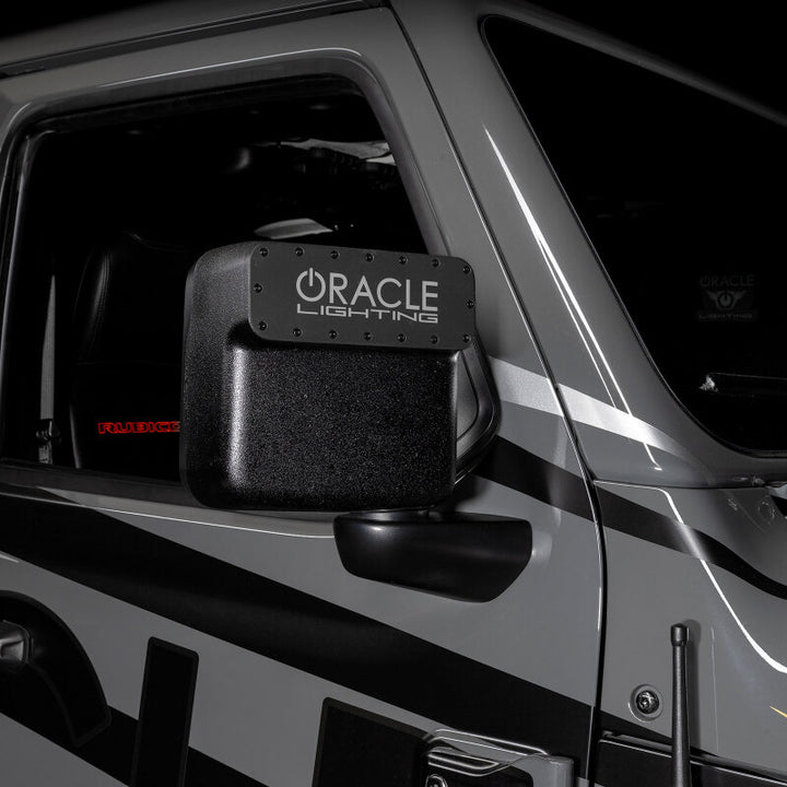 Oracle Magnetic Light bar Cover for LED Side Mirrors (Pair) - Bull Strap