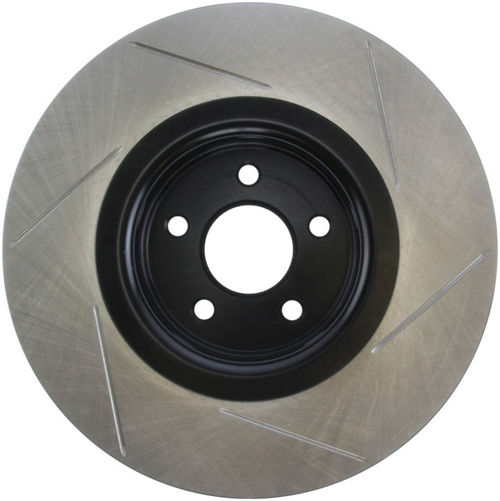 StopTech 14.5+ Ford Focus ST Front Right Slotted Performance Rotor - Bull Strap